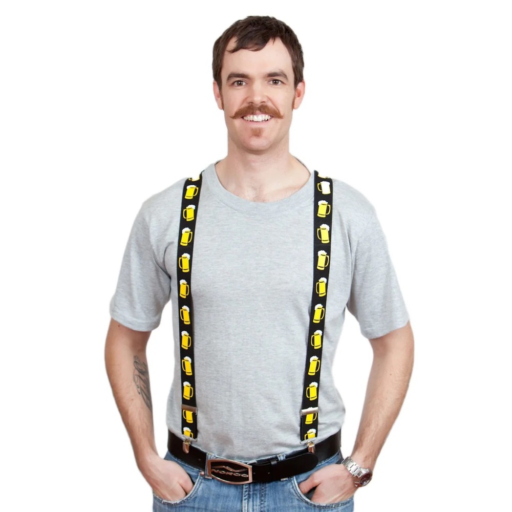 Beer Mug Suspenders